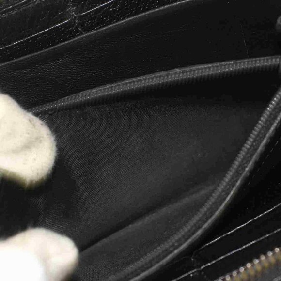 Auth Gucci Zippy Wallet Black Canvas #7106G90 - Picture 12 of 14